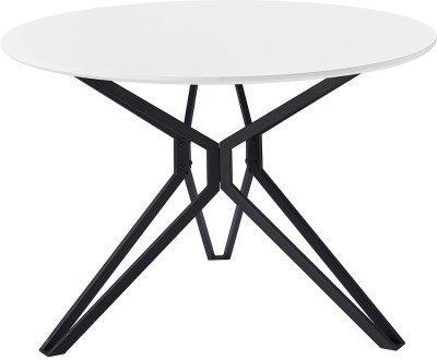Стол ESF DT-62white/black(d110)