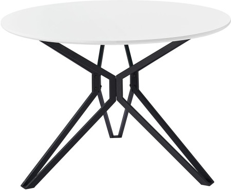 Стол ESF DT-62white/black(d110)