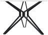 Стол ESF DT-62white/black(d110)