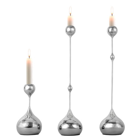 Подсвечник ArtHomeDecor DROP 6917 M SILVER