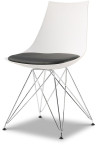 Стул ESF PM062G white/black