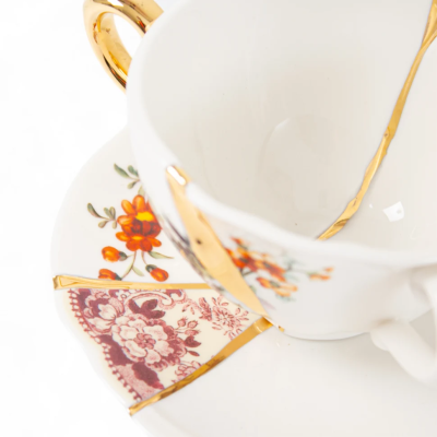 Чайная пара Seletti Kintsugi 9647