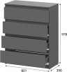 Комод Woodville Сибити 582750