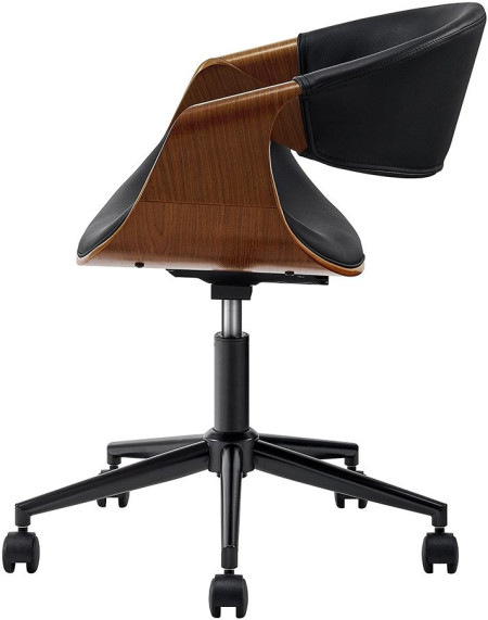 Кресло ESF JY1829-3black/walnut/blac