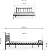 Двуспальная кровать Woodville Рейк 403028