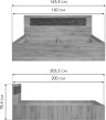 Кровать Woodville Taika 539300