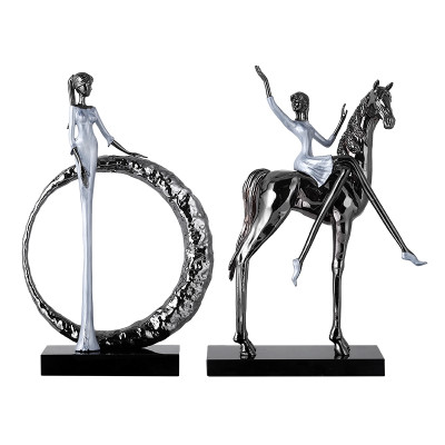 Статуэтка настольная ArtHomeDecor PRETTY WOMAN 7483 BLACK & WHITE