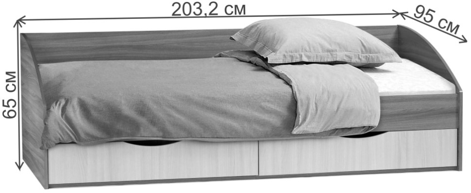 Подростковая кровать Woodville 497527