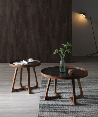 Стол журнальный ESF CT3059(D60)walnut