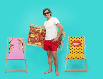 Шезлонг Seletti Toiletpaper Deckchair 16683