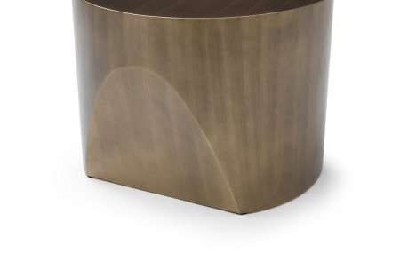 Стол журнальный ESF CT6105-2I (D60) bronze