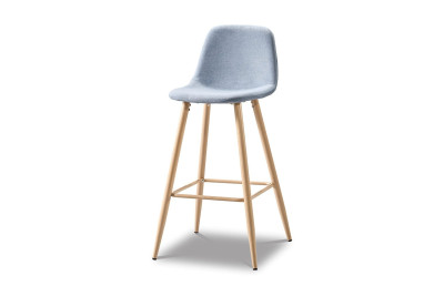 Стул барный ESF DC350B blue/wood 3052-4