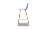 Стул барный ESF DC350B blue/wood 3052-4