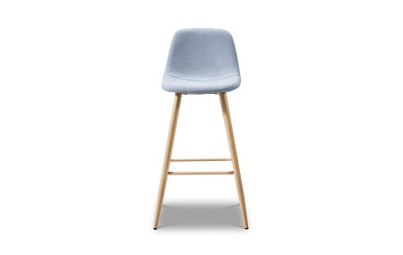Стул барный ESF DC350B blue/wood 3052-4