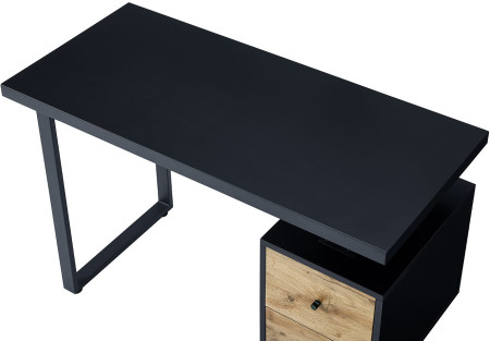 Стол с полкой ESF ACCO FSD1946 black