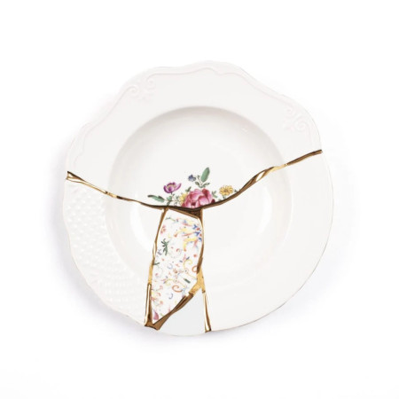 Глубокая тарелка Seletti Kintsugi 9623