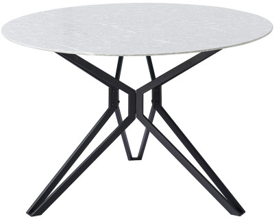 Стол ESF DT-63marble/black(d110)