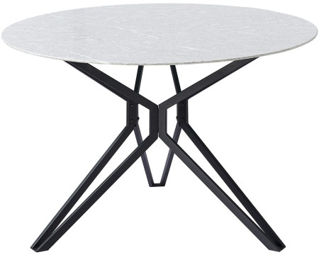 Стол ESF DT-63marble/black(d110)