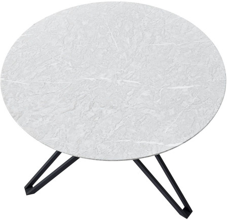 Стол ESF DT-63marble/black(d110)