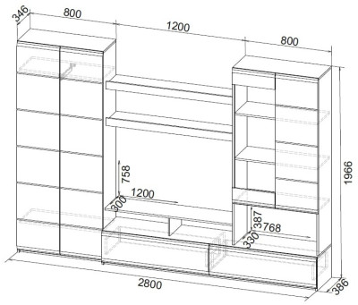 Стенка Woodville Jimenez 499618