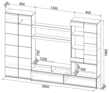 Стенка Woodville Jimenez 499618