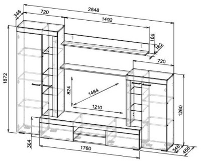 Стенка Woodville Swede 499615
