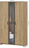 Шкаф Woodville Taika 512928